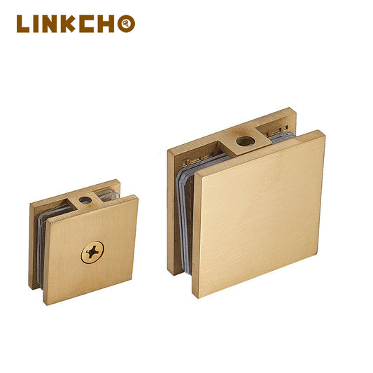 High Performance Home Hotel Bathroom Gold Glass Clamp Stainless Steel Shower Door Glass Clip