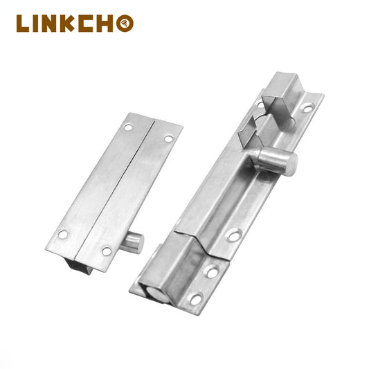 Popular Type Stainless Steel Barrel Tower Latch Sliding Door Lock Wood Door Bolt
