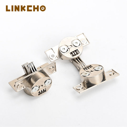 125 Angled Hinge Cabinet Door 4 Holes Zinc Alloy Springless Silent Soft Closing