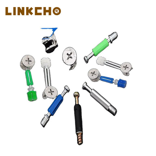 GH B03 Modern Plastic Corner Furniture Cabinet Connector for Kitchen & Hotel Use Wood Joint Fix Lock Screw Bolts