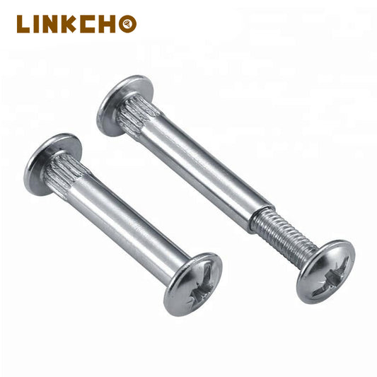 M4/M6 Zinc Allen Bolts Double Cap Rivet Furniture Hardware Screw Nut