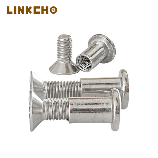 Stainless Steel Furniture Desk and Chair Splint Nut Sleeve Cap Nut Connector Bolts and Socket Head Screws