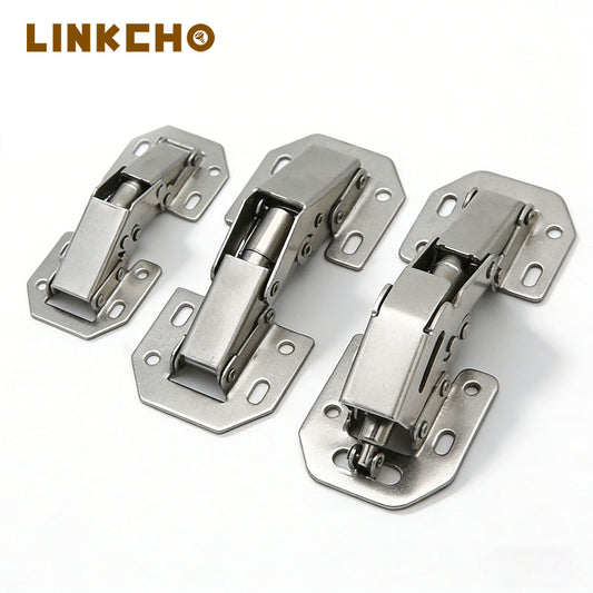 Adjustable Stainless Steel Invisible Frog Hinge Hidden Hinges for Kitchen Cabinets Bar Counters Bedrooms Schools Hospitals
