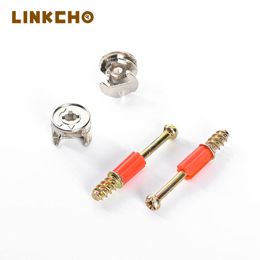 Three-in-One for Minifix Furniture Connector Excentric Cam Invisible Connecting Bolt for Workshop Furniture Fittings