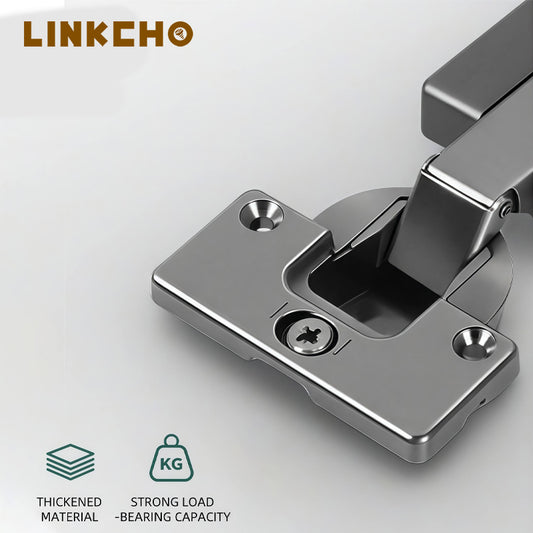 H30 Slim Type Furniture Hardware with 3D Door Soft Close Hydraulic Hinges Cover for Bathroom Kitchen Living Room Accessories