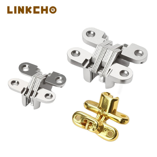 Modern Design Soft Closing Silent Durable Concealed Hidden Door Hinges Zinc Alloy Invisible Hinges Living Room Bathroom