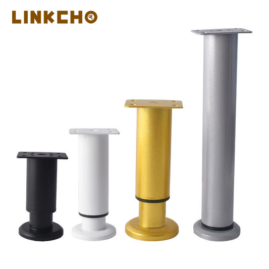Stainless Steel Adjustable Height Punch-Free Furniture Legs for Modern Living Room & Bathroom Sofas Tables Beds