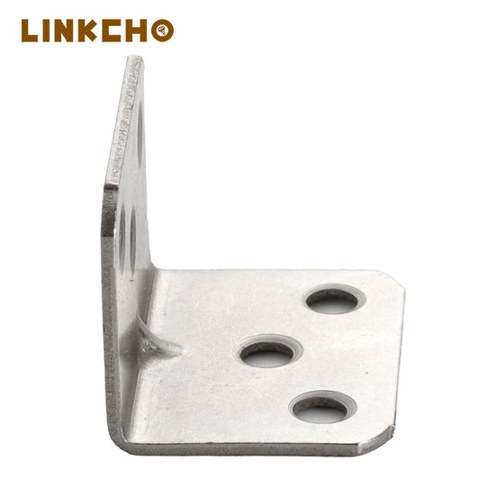 Stainless Steel 90 Degree Right Angle Bracket Corner Code Connector & Shelf Support with Reinforcement Hardware