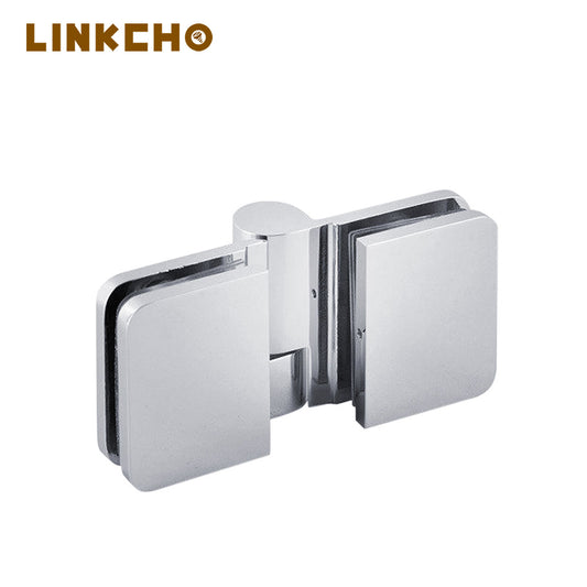 180 Degree Heavy Duty Brass-Plated Metal Glass Door Modern Style Space-Saving Shower Room Balance Lifting Hinge for Bathroom