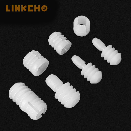 Hardware Plastic Insert Connector 2 in 1 Connecting Pin Bolt Screw Quick Install Nylon Fastener Hidden Nuts and Bolts
