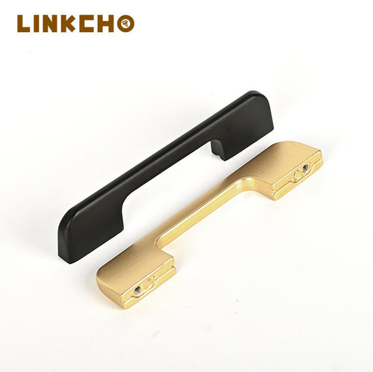 America Style Furniture Handles Knobs Cabinet Handle Black Hardware Accessories Drawer Long Pull Handle