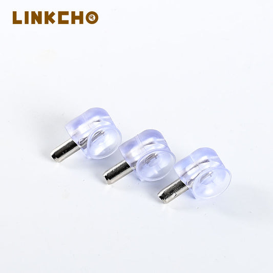 China LINKCHO Durable Strong Cabinet Fixed Shelf Nails Wardrobe Door Supports Pins Partition Nails Iron Zinc Shelf Support