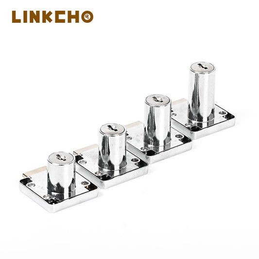 LINKCHO Modern Iron Furniture Locks Hardware with Key Unlock for Office Desk Cabinet Hotel & Kitchen-High Quality Durable Design