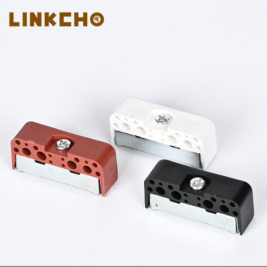 LINKCHO 3-in-1 ABS/PP Alloy Connection Plastic Panel Furniture Connectors Shelf Supports Furniture Connector Double Foot