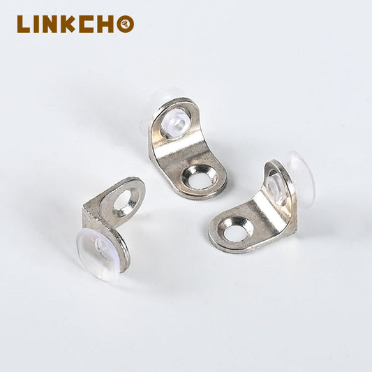 LINKCHO Iron Furniture Glass Shelf Holders Pins Support Pegs Suction Cup Wardrobe Partition Cabinet Hardware Shelves