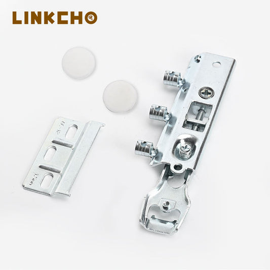 LINKCHO Concealed Adjustable Corner Hanging Brackets Zinc Plated Blue Iron Kitchen Cabinet Hardware Model DM-0031