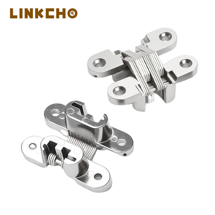 Modern Design Soft Closing Silent Durable Concealed Hidden Door Hinges Zinc Alloy Invisible Hinges Living Room Bathroom