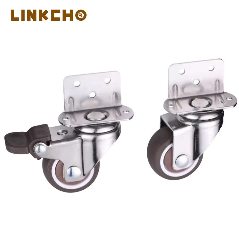 4 5 6 8 Inch Heavy Duty Industrial Caster Wheels Static Mute Trolley Rubber Oil PU for Living Room Use