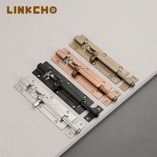 High Quality Modern Multi-color Stainless Steel Tower Barrel Door Flush Sliding Indoor Security Bolt Lock Latch Easy