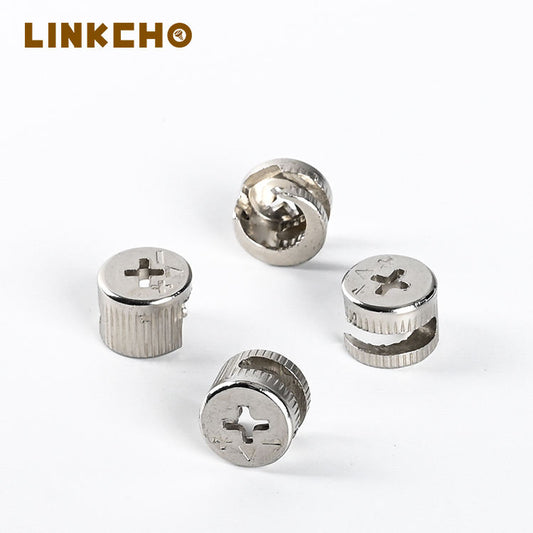 Metal Furniture Fitting Invisible Hidden Bolts Kitchen Cabinet Joint Cam Lock Screw Fasteners Connectors Set Cams and Dowel Pin