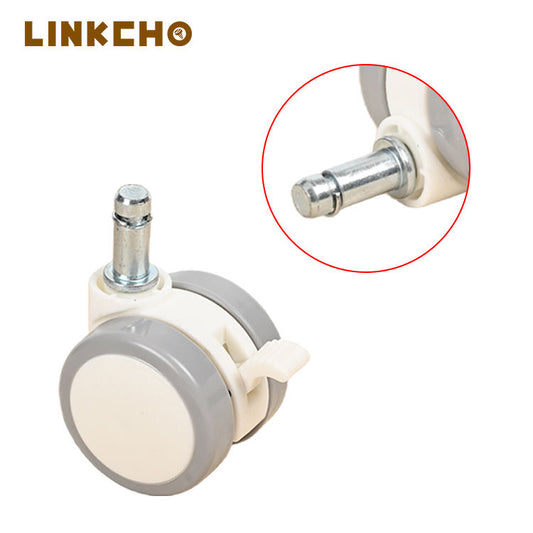 1.5 Inch Chair Furniture Wheels Mute Casters Trolley Wheels Lightweight Stem PP Universal Wheel