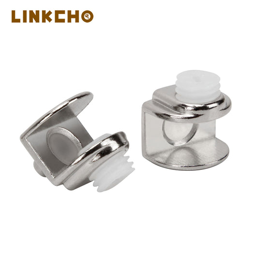 Hot Sale Furniture Wooden Board Zinc Alloy Glass Shelf Support Glass Clip Adjustable Clip Glass Clamp