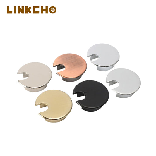 Computer Desk Cord Wire Organizer Grommet Zinc Alloy Office Computer Desktop Wire Cable Grommet Box