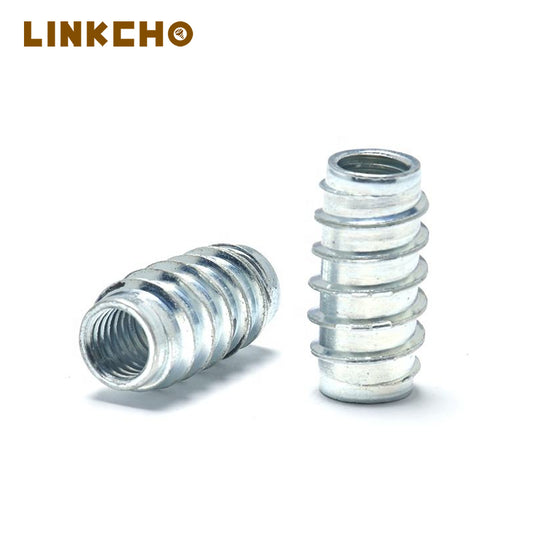 stainless carbon steel Iron Brass Bolts Table Hinge Threaded Insert Nut furniture nuts Furniture Screws
