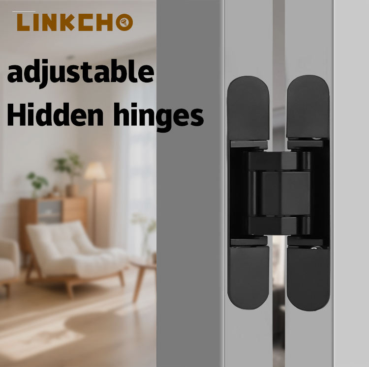 Wholesale Kitchen Hidden Invisible Hinges 3D Adjustable Heavy-Duty Zinc Alloy 100KG Capacity 180 Opening Soft Closing