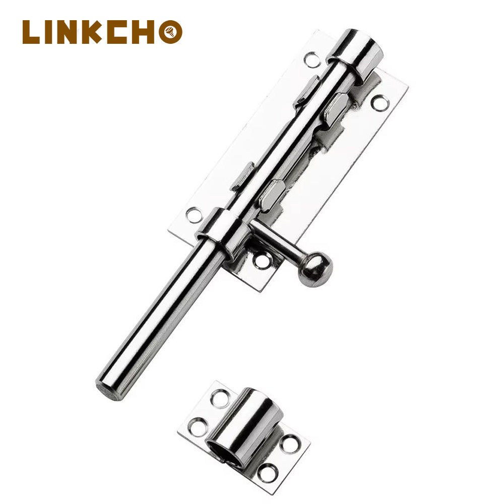 304 Stainless Steel Latch Heavy-duty Gate Sliding Door Barrel Bolt Perforation Safety Modern Design Hotel & Outdoor