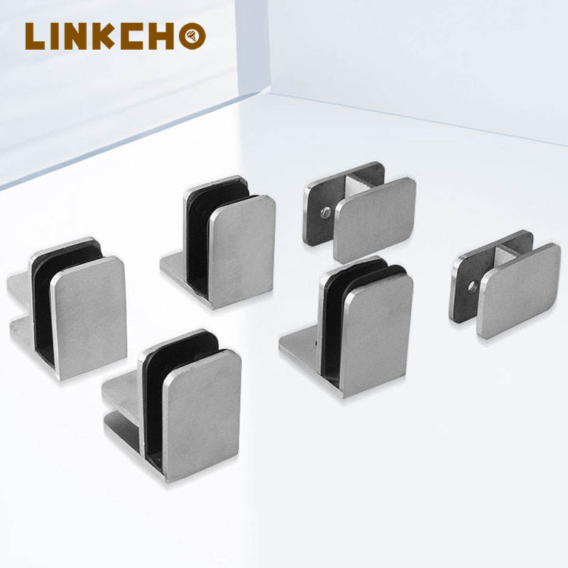 Balustrades Shower Glass Hardware Fitting Patio Glass Railing Clamp Fence Bracket Stainless Steel Glass Clip
