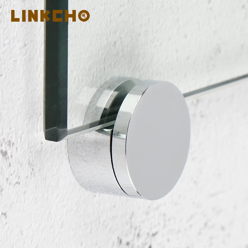 Zinc Alloy Oval Glass Clip for Bathroom Kitchen Dining Outdoor Bedroom Hotel Living Room Apartment Door 3-5mm Glass Mirror Clip