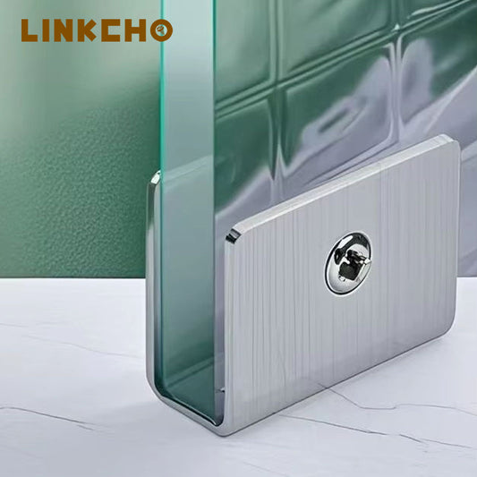 Stainless Steel Glass Clips Fixed Clamps and Accessories for Bathroom Wine Cabinet Partition Board Brackets Slot Clips