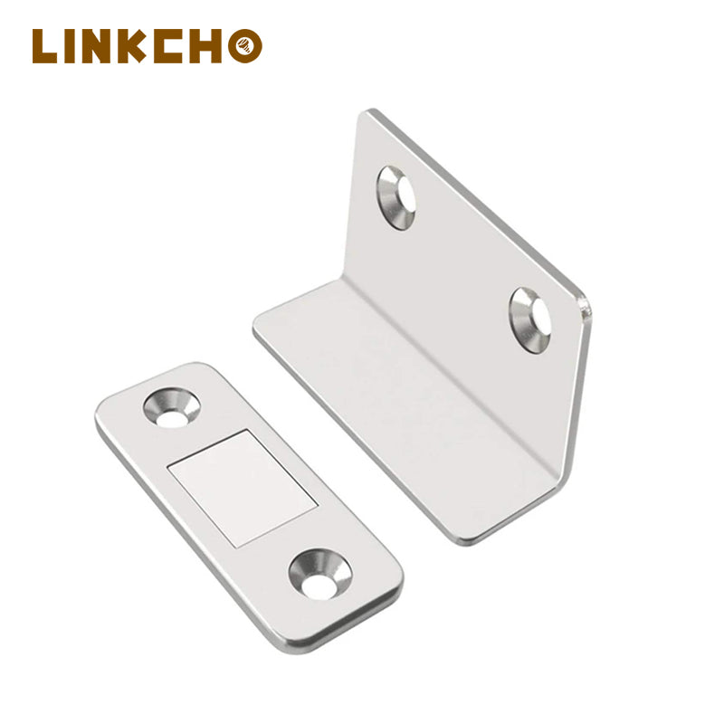 Magnetic Suction Cabinet Latches Sliding Door Closer-Stainless Steel + Magnetic Ultra-thin 2.5MM Hotel Living Room