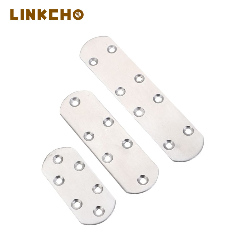 Connector Corner Code High Quality Stainless Steel Straight Furniture Parts Straight Repair Metal Flat Bracket Plate Fixed Angle