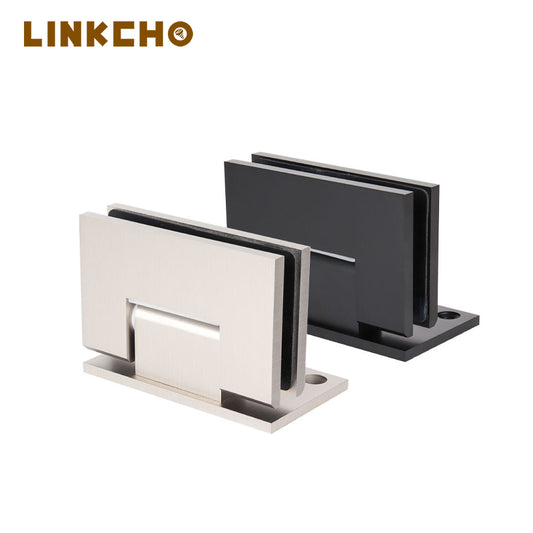 Modern Solid Brass Adjustable Soft Closing 180 Degree Pivot Hinge for Bathroom Door with 5MM Thickness