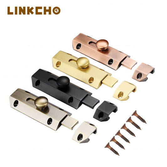 Home Hotel Stainless Steel Security Lock Door Tower Bolt Sliding Lock Furniture Barrel Tower Bolt Latch