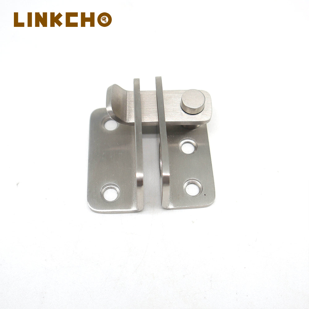 Factory Direct Selling Stainless Steel Push Lock Door Steel Door Latch Sliding Lock Barrel Bolt Push Lock Door Latch