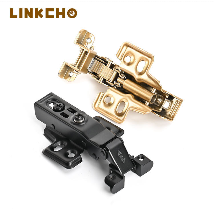 Black Stainless Steel Soft Close Hydraulic Hinges Hiding Feature for Kitchen Cabinet Bedroom Hospital Use-Aluminum Frame
