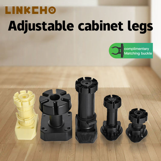 PP Adjustable Heavy Duty Furniture Legs for Kitchen Dining Hotel & Living Room Cabinets-Modern Design Plastic