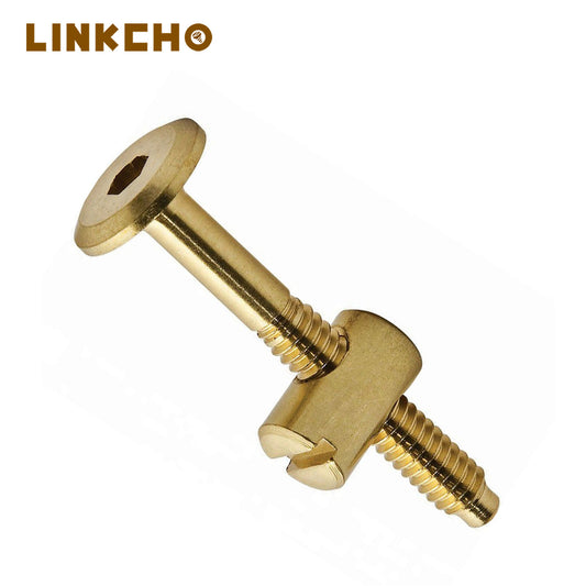 Customized Furniture Screw in Nut Threaded Wood Inserts Bolt Fastener Connector Hex Socket Drive for Wood 1/4-20 Furniture Screw