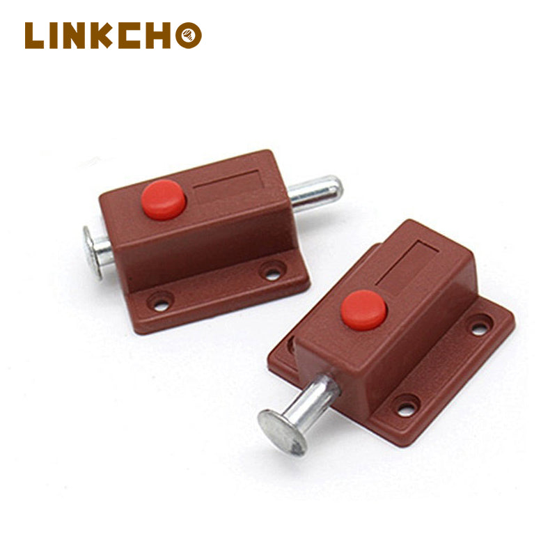 ABS Automatic Mini Magnetic Push-Open Spring Bolt Latch for Furniture Cabinets Drawers Closets Wardrobes Kitchen Use