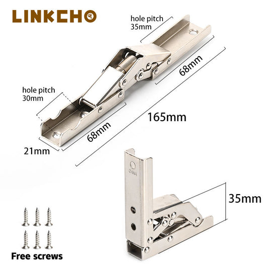 Iron Bridge Type Hinge for Kitchen Cabinet Adjustable Invisible Concealed Hidden Door Hinges Folding Hinges