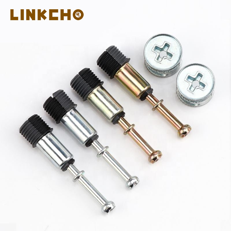 Hardware 2-in-1 Eccentric Wheels Furniture Cam Lock Fasteners Multi-Size Repair Spare Parts Nut & Bolt Quick Install
