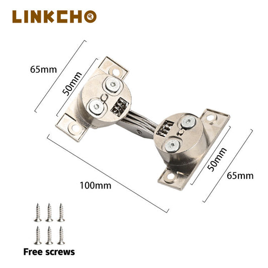 125 Angled Hinge Cabinet Door 4 Holes Zinc Alloy Springless Silent Soft Closing