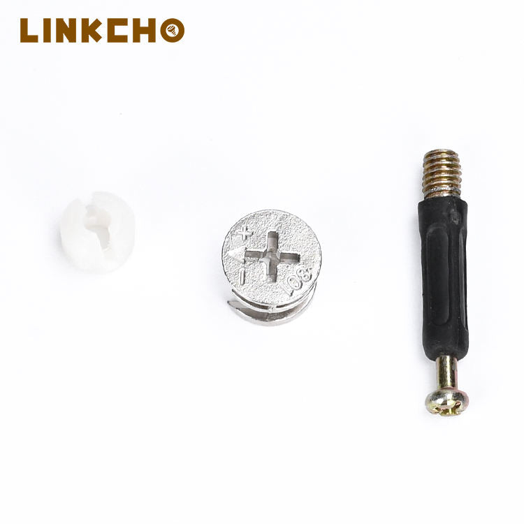 Furniture Hardware Cam Dowel Lock Screws Accessories Iron Side Panel Fittings Kitchen Cabinet Connector Bolts and Nut