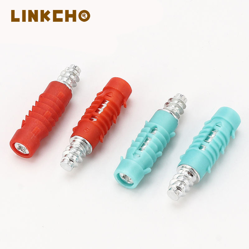 2 in 1 Invisible Furniture Hardware Connector Fitting Wardrobe Without Hole Simple Panel Furniture Fitting