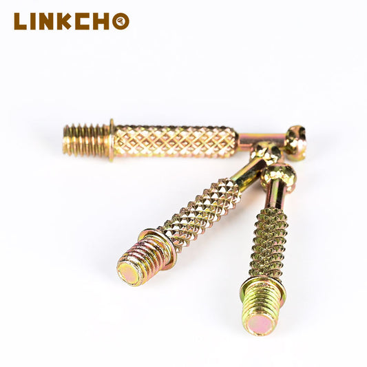 Factory Wholesale 3 in 1 Furniture Joint Connector Cam Bolt Connecting Connecting Rod Fittings for Cabinet