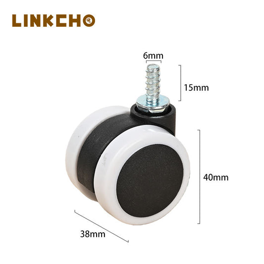 Wholesale 1.5 Inch 40mm Swivel Casters Carpet Castors for Home Office Table Legs