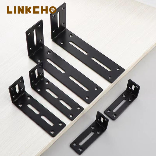 Hardware Furniture Corner L-shaped 90-degree Bracket Right-angle Bracket Angle Iron Support Furniture Connection Fasteners
